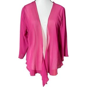 Soft Surroundings Silk‎ Blouse in Deep Pink